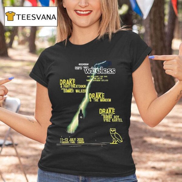 Drake Rockstar Energy Present Wireless Festival At Finsbury Park London On Th July T Shirt