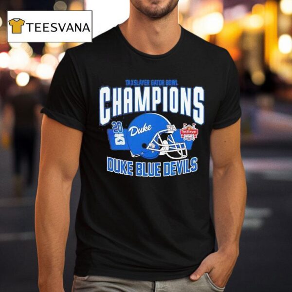 Duke Blue Devils Football Taxslayer Gator Bowl Champions T Shirt