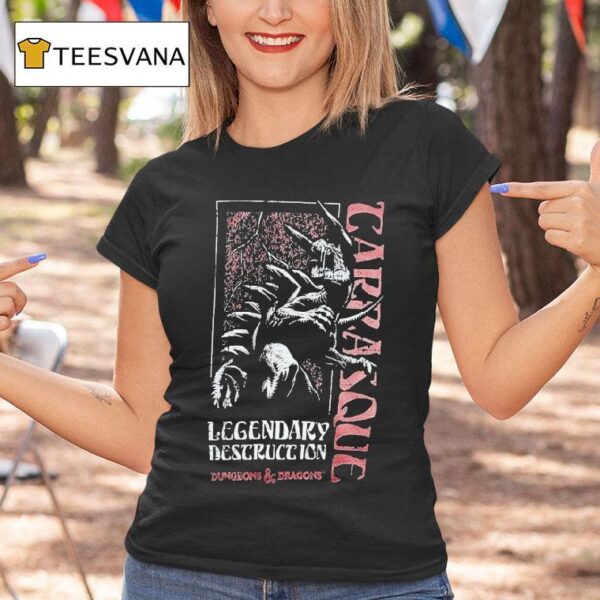 Dungeons Dragons Legendary Destruction Tarrasque T Shirt