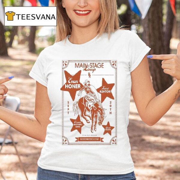 Evan Honer Main Stage Boston Th Cowgirl T Shirt