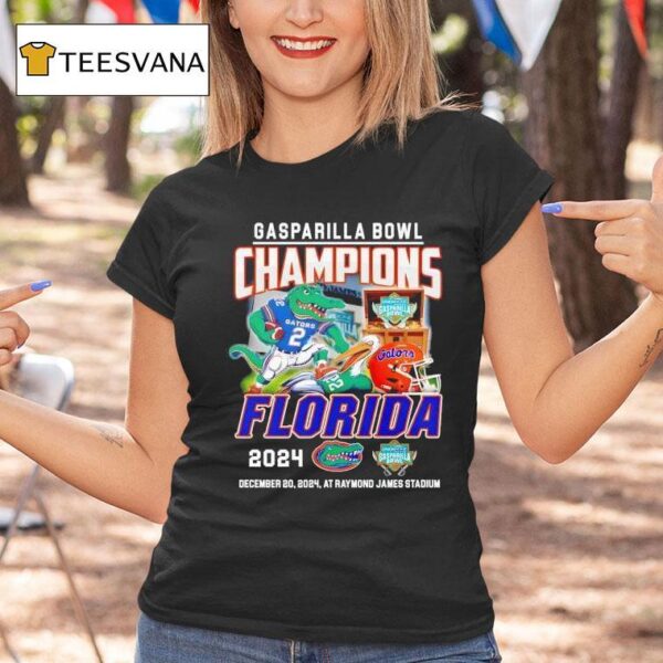 Florida Gators Celebrating The Champions Of Gasparilla Bowl T Shirt