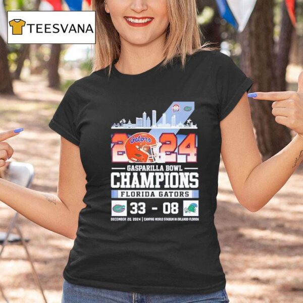 Florida Gators Celebrations Champions Of Gasparilla Bowl T Shirt