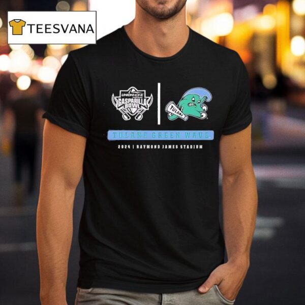 Gasparilla Bowl Tulane Green Wave Raymond James Stadium T Shirt