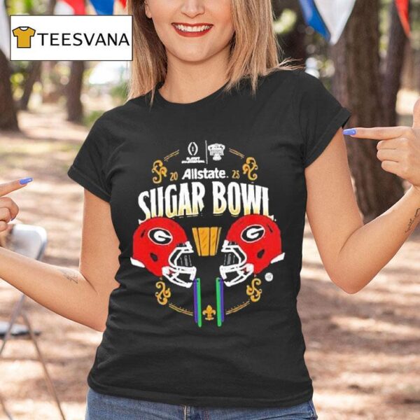 Georgia Bulldogs Ncaa Bowl Games Allstate Sugar Bowl Helme T Shirt
