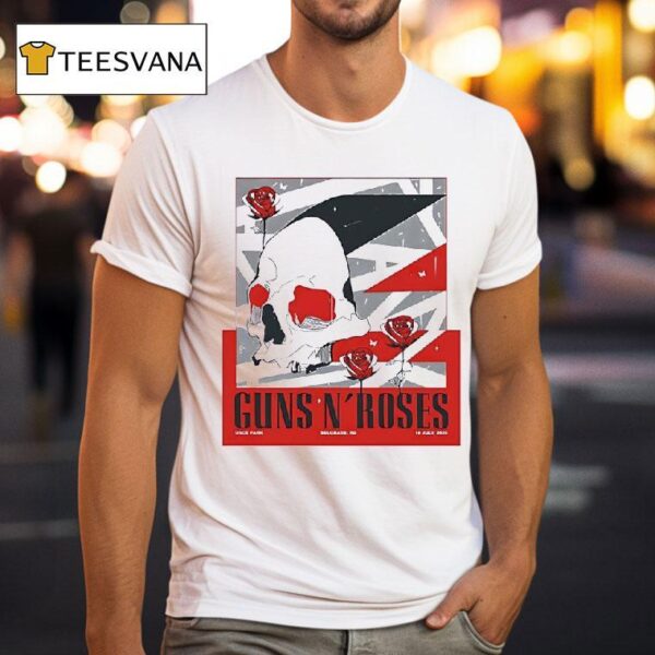 Guns N Roses Concert At Uce Park Belgrade Rs At July T Shirt