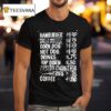 Hamburger Corn Dog Hot Dog Drinks Pop Corn Fries Coffee Snack Bar Menu T Shirt