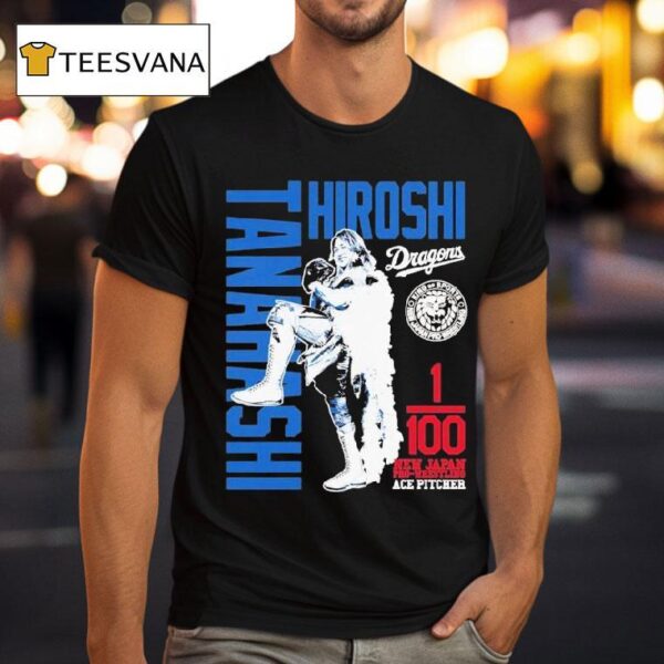 Hiroshi Tanahashi X Chunichi Dragons New Japan Pro Wrestling Ace Pitcher T Shirt
