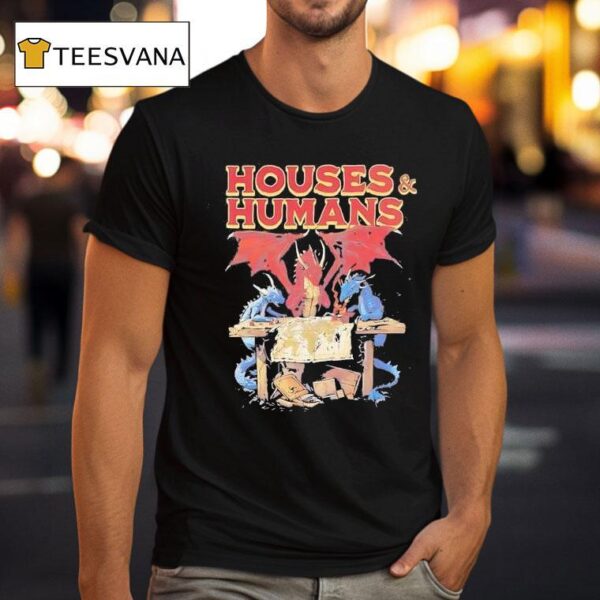 Houses And Humans Cartoon Vintage T Shirt