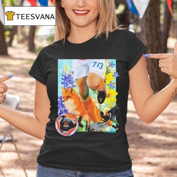 Houston Dynamo Fc X Free Walls H Town Fox T Shirt