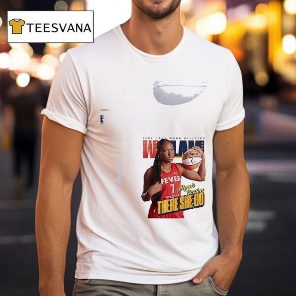 Indiana Fever Wnba All Star Aliyah Bosto There She Go Signature T Shirt