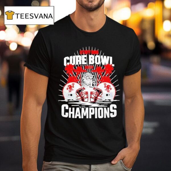Jacksonville State Gamecocks Staff Dna Cure Bowl Champions Helme T Shirt