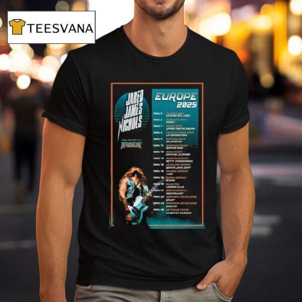 Jared James Nichols Europe Uk Tour Dates T Shirt