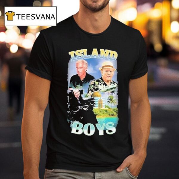 Jeffrey Epstein Trump And Stephen Hawking Island Boys T Shirt