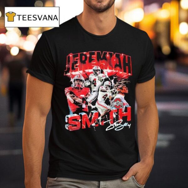 Jeremiah Smith Ohio State Buckeyes Pepper Signature T Shirt