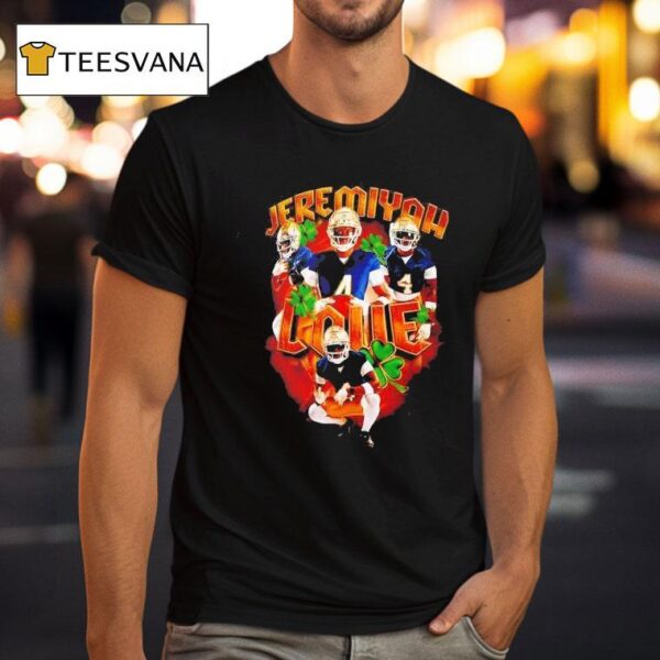 Jeremiyah Love Notre Dame Fighting Irish Graphic T Shirt