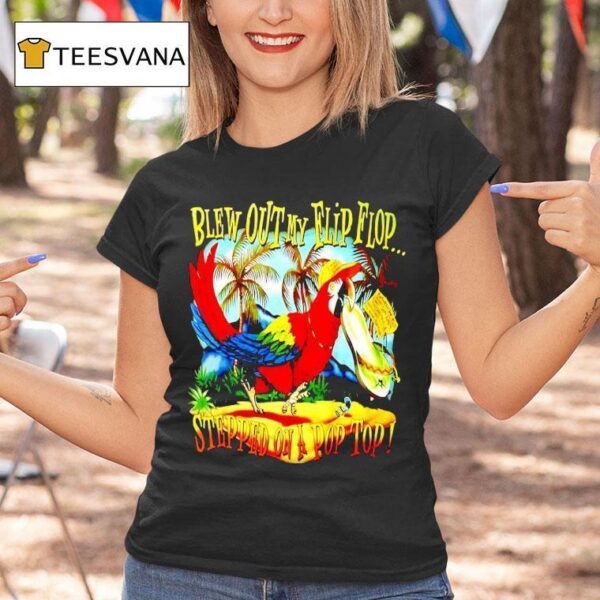 Jimmy Buffett Blew Out My Flip Flop Stepped On A Pop Top T Shirt