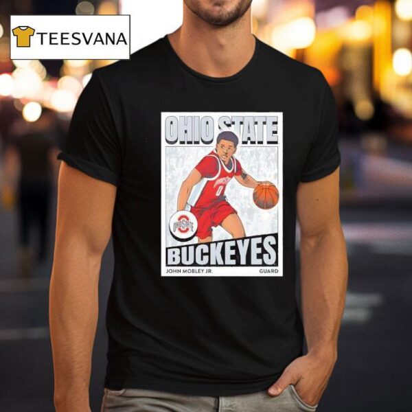 John Mobley Jr Ohio State Buckeyes Men S Basketball Icon T Shirt