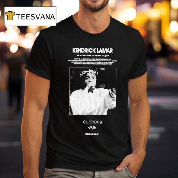Kendrick Lamar The Boogey Man Compton Ca Usa Euphoria T Shirt