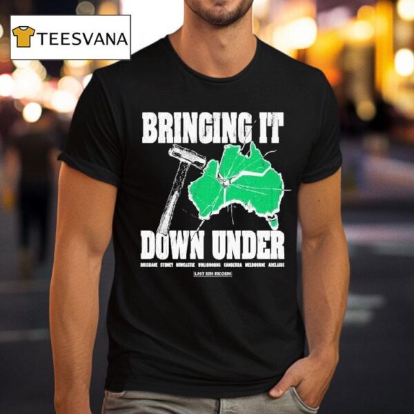 Koyo Bringing Down Under Brisbane Sydney Newcastle Wollongong Canberra Melbourne Adelaide Tour T Shirt