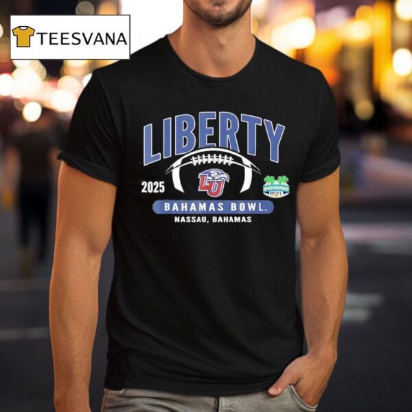 Liberty Flames Bahamas Bowl Nassau Bahamas Football T Shirt
