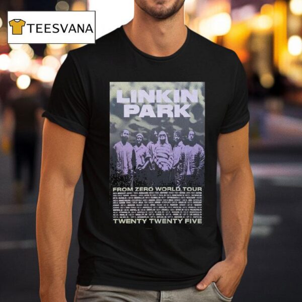Linkin Park From Zero World Tour Dates Lithograph T Shirt