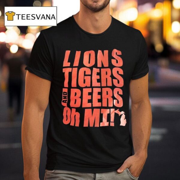 Lions Tigers And Beers Oh Mi Vintage T Shirt