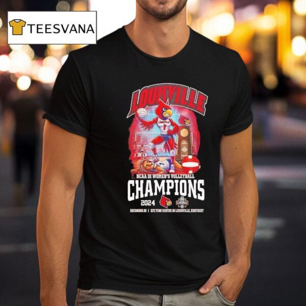 Lousiville Cardinals Ncaa Di Women S Volleyball Champs T Shirt