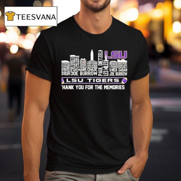 Lsu Tigers Thank You For The Memories T Shirt