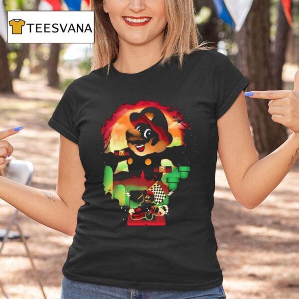 Mario In His Role In Super Mario Bros And Mario Kar T Shirt