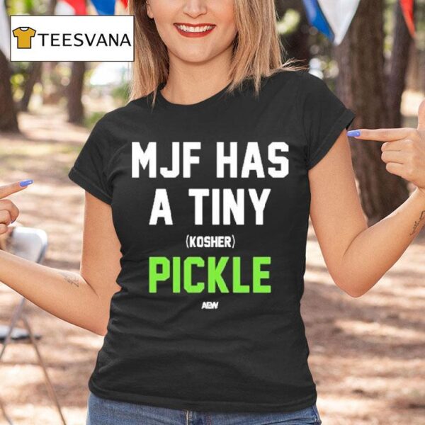 Mark Briscoe Mjf Has A Tiny Kosher Pickle Aew T Shirt