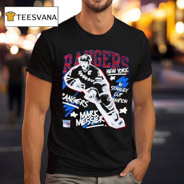 Mark Messier New York Rangers Hockey X Stanley Cup Champion T Shirt