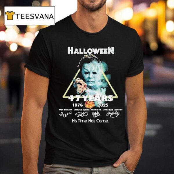 Michael Myers Halloween Years His Time Has Come Signatures T Shirt