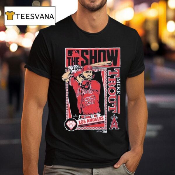 Mike Trout Mlb The Show Los Angeles Angels T Shirt