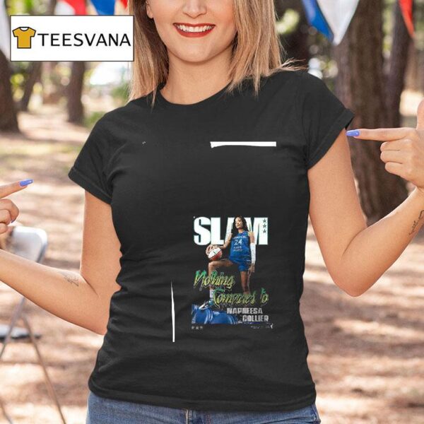 Minnesota Lynx Nothing Compares To Napheesa Collier Slam Charcoal Cover Collection T Shirt