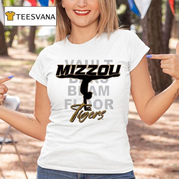 Missouri Tigers Mizzou Tigers Vault Baks Blam Floor Gymnastics T Shirt