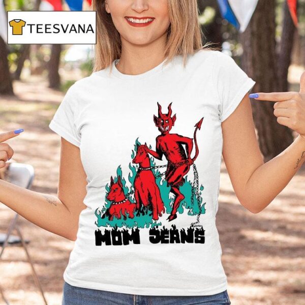 Mom Jeans Devil Dog T Shirt