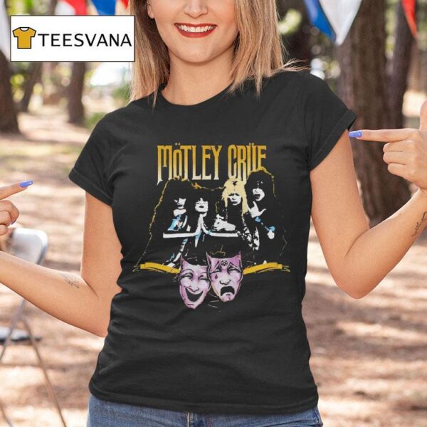 Motley Crue Theatre Of Pain Album Th Anniversary Books Mask T Shirt