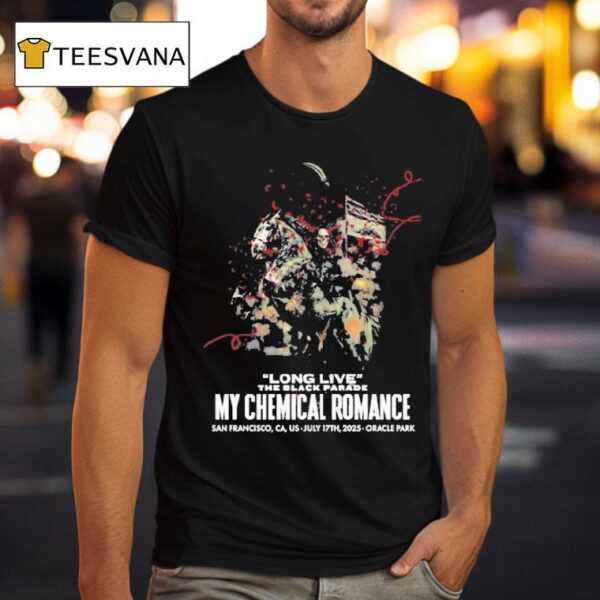 My Chemical Romance July Oracle Park San Francisco Ca T Shirt
