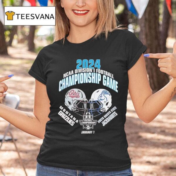 Ncaa Division I Football Champions Montana Grizzlies Vs South Dakota State Jackrabbits T Shirt