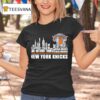 New York Knicks City Skyline All Names Of Legends T Shirt