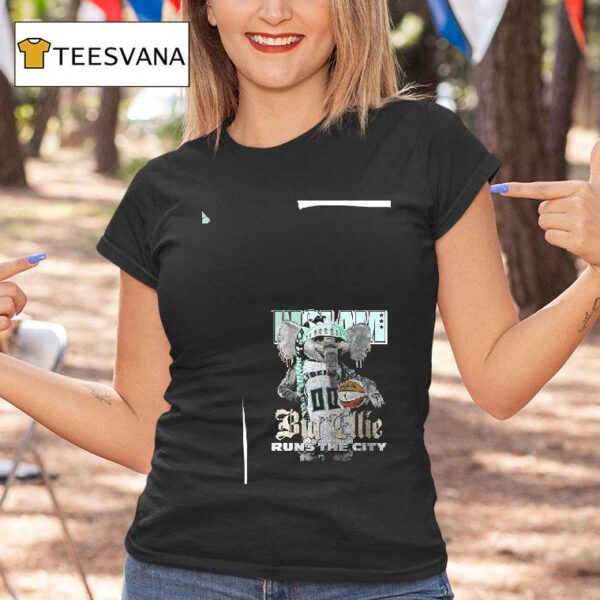 New York Liberty Slam Big Ellie Runs The City Masco T Shirt