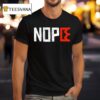 No Kings Nope Protest Sign Horizontal T Shirt