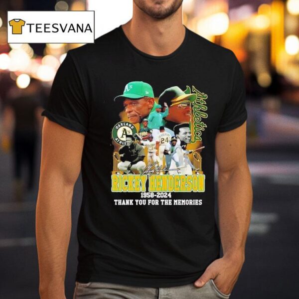 Oakland Athletics Legends Rickey Henderson T Shirt