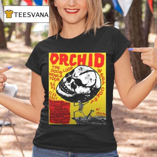 Orchid February The Doom World Tour T Shirt
