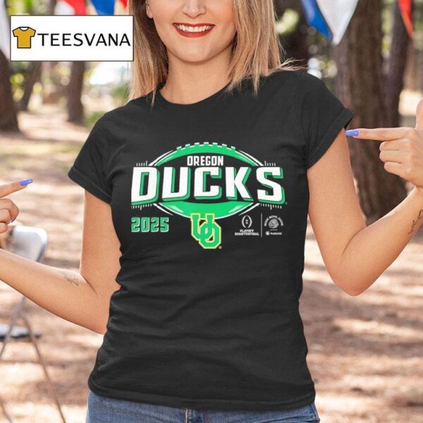 Oregon Ducks Cfp Quarterfinal Rose Bowl Black T Shirt