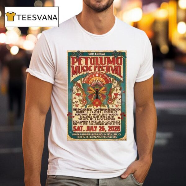 Petaluma Music Festival Petaluma Th Annual Ca Shows T Shirt