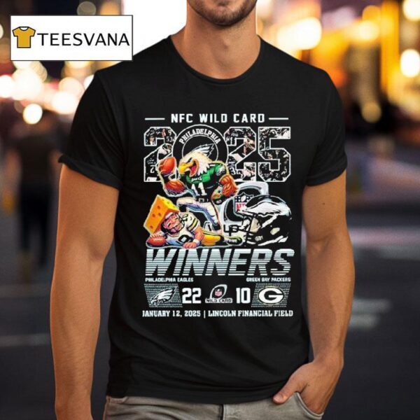 Philadelphia Eagles Beat Green Bay Packers Nfc Wild Card Winners Mascot Nfl Philly T Shirt