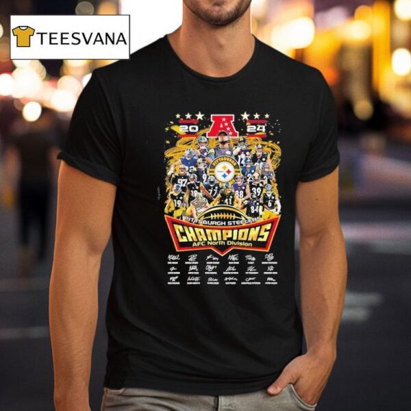 Pittsburgh Slers Afc North Division Champions Signatures T Shirt