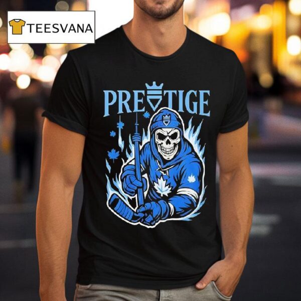 Pretige Skeleton Toronto Maple Leafs T Shirt