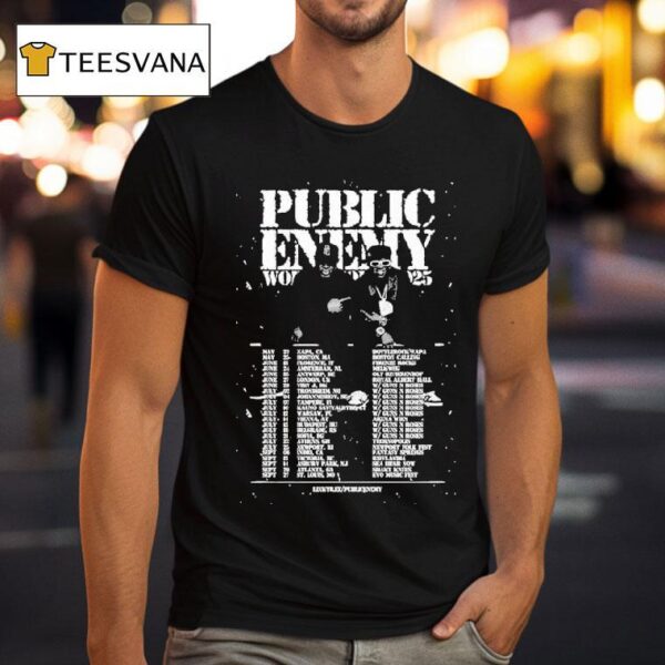 Public Enemy World Tour Dates T Shirt